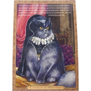 【 セブリーヌ ☆ ポストカード 5枚セット 】 Catherine de Minetdicis カトリーヌ・ド・メディシス 猫