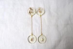 2 Pendulum Pierced Earring Pearl
