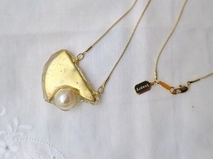 Pearls/Moon Stone Gold Chain Necklace