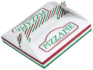 【在庫処分セール】紙製ピザケース（50枚入）【ピザボックス】