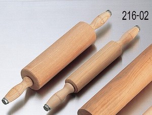 木製ローラー式メン棒【麺棒・のし棒】
