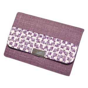 Business Card Card Case With gusset Purple Series