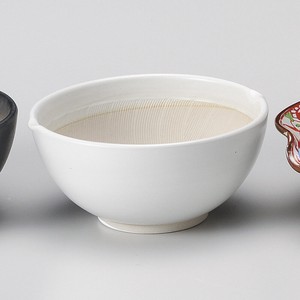 白マット波紋丸型5.5寸すり鉢