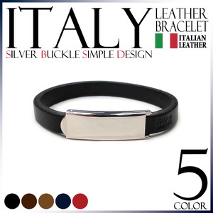 ■2020新作■ITALIAN LEATHER ブレスレット シンプル ITALY 本革 キレイめ メンズ 人気