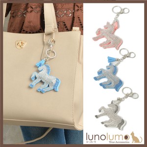 Key Ring Key Chain Gift Gray Pink Unicorn Sparkle Presents Ladies'