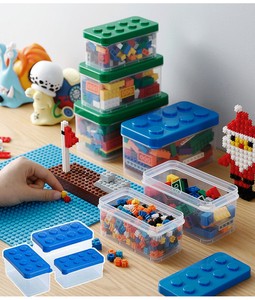 Toy Storage Box 3-unit Set Blue