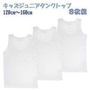 Kids' Underwear Absorbent White Plain Color Quick-Drying M Boy 3-pcs pack