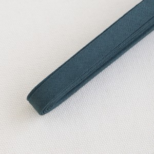 Bias Tape 12 mm 4 Plain Half Linen 6 Blue Stone