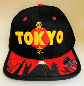 オール刺繍TOKYO風景スナップバックCAP　外国人向けお土産雑貨　インバウンド　和柄
