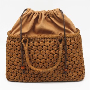 type Flower Mountain Grapes Basket Bag Bag Handmade Natural Material