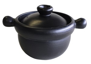 ｸﾞﾗｳﾝﾄﾞﾌﾟﾛﾀﾞｸﾄ ごはん鍋 黒 2合  【日本製  萬古焼  耐熱陶器】