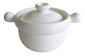 ｸﾞﾗｳﾝﾄﾞﾌﾟﾛﾀﾞｸﾄ ごはん鍋 白 2合  【日本製  萬古焼  耐熱陶器】