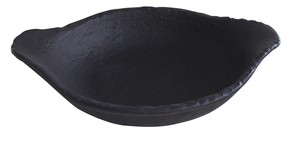 Banko ware Main Plate black 7-go Made in Japan