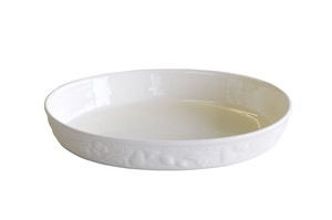 Banko ware Baking Dish White Made in Japan