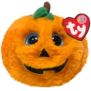 ハロウィン【Ty】puffies　シーズ　ぬいぐるみ/ボール型/かぼちゃ/パンプキン