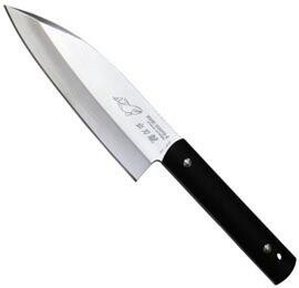 【国内のみ】SABI KNIFE-4出刃シャチ両刃 黒色　11472