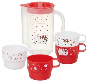 Cup Attached Case Hello Kitty Red Heart