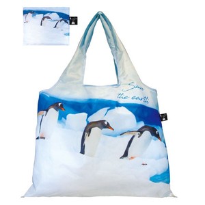 ショッピングバッグ 「ペンギン」 【Save the earth】エコバッグ 折りたたみ おしゃれ