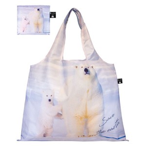 Reusable Grocery Bag Polar Bear earth Foldable Reusable Bag