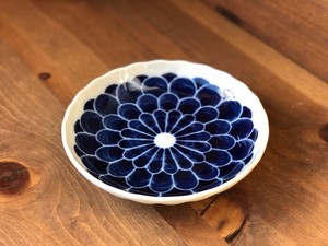 丸菊　菊形5.0皿　16cm
