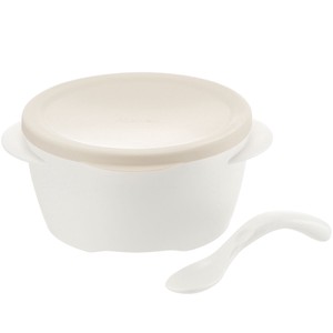 Richell Series Stainless Bowl Spoon White