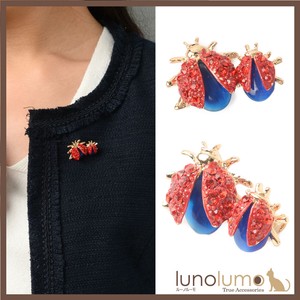 Brooch Red Sparkle Ladybugs Presents Ladies' Brooch