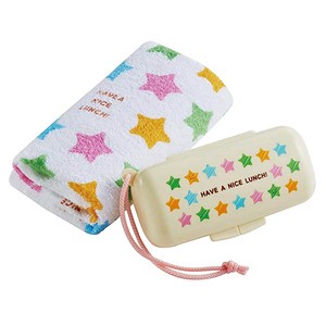Pastel Star Mini Towel Attached