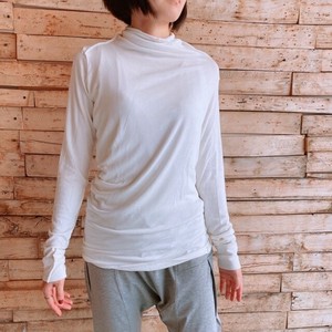 T-shirt Bird Turtle Neck Cut-and-sew