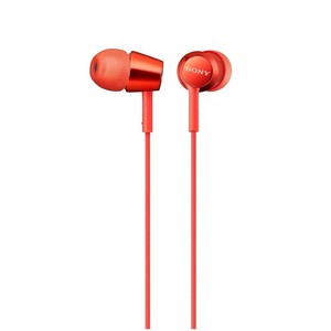 SONY イヤホン MDR-EX155 : カナル型 レッド MDR-EX155 R