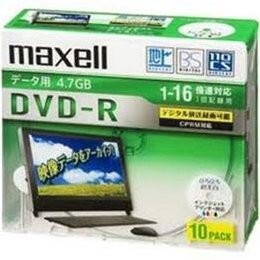 maxell データ用 CPRM対応DVD-R 4.7GB 16倍速対応 インクジェットプリンタ対応 10枚 DRD47WPD.10S
