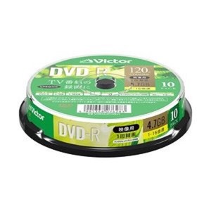 Verbatim 録画用 DVD-R スピンドル 1-16倍速 4.7GB 10枚 VHR12JP10SJ1