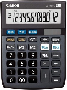Canon 電卓 12桁 ミニ卓上サイズ 時間計算 商売計算機能 LS-122TSGSOB