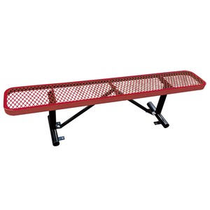 US PARK BENCH LONG RED ベンチ