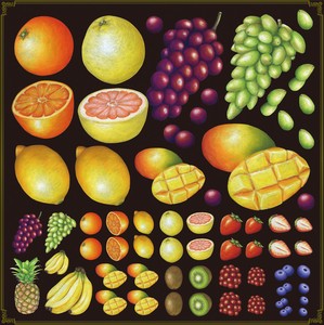 Retail Store Item Deco Sticker Fruits