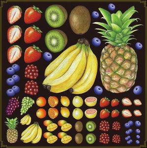Store Equipment Deco Sticker Fruits