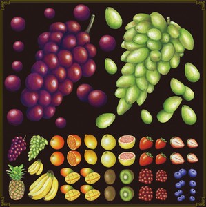 Retail Store Item Deco Sticker Fruits