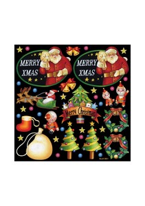 Retail Store Item Assortment Christmas Deco Sticker