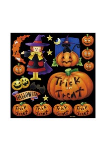 Retail Store Item Assortment Deco Sticker Halloween
