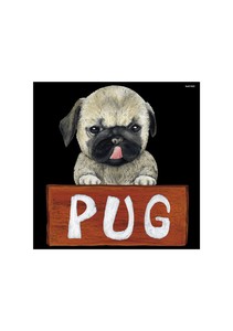 Retail Store Item Pug Deco Sticker Dog