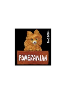 Retail Store Item Mini Pomeranian Deco Sticker Dog