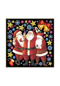 Store Equipment Santa Claus Deco Sticker