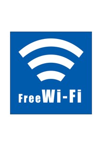 ☆P_デコシール 24978 FREE Wi-Fi 大青 四角