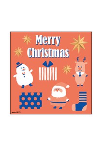 Retail Store Item Deco Sticker christmas Orange