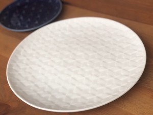 大餐盘/中餐盘 陶器 日式餐具 28cm 日本制造
