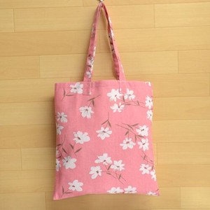 Reusable Grocery Bag Floral Pattern Pocket