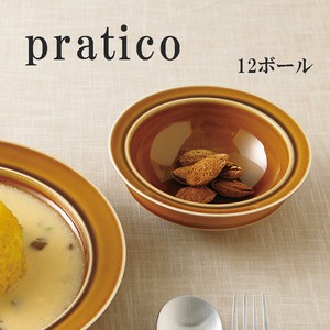 ≪メーカー取寄≫[美濃焼 食器 陶器]pratico(プラティコ) 12ボール[日本製]