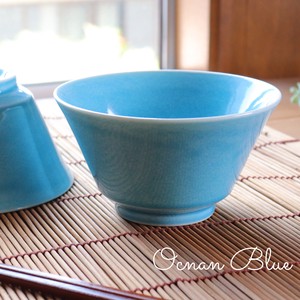 Mino ware Large Bowl Blue bowl