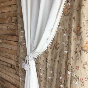 Cotton Velvet Bonbon Curtain 105 80 cm