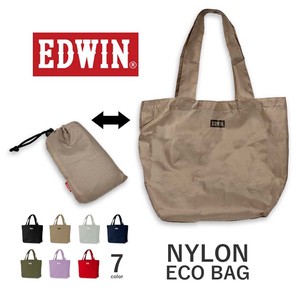 全7色 EDWIN エドウイン 折り畳み ナイロン エコバッグ トートバッグ 鞄 （0411442)
