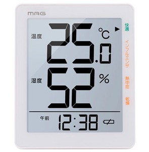 【ケース単位で販売】新品！マグ デジタル温湿度計 TH-105 WH
